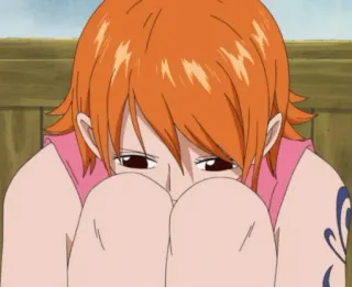 😕 b1cae625 Nami One Piece Nami, One Piece, anime, manga, cartoon, personage telegram sticker