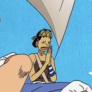 🙏 dae1bac6 Usopp One Piece アニメ, カートゥーン, キャラクター, マンガ, ワンピース, ウソップ telegram sticker