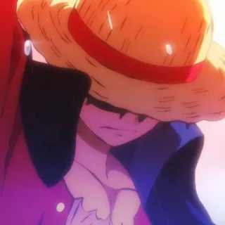 👒 0697e73a Luffy One Piece anime, One Piece, Luffy, straw hat, cartoon, manga telegram sticker