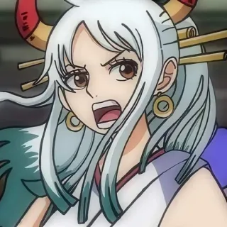 💀 0a162bd3 Yamato One Piece anime, manga, character, Yamato, One Piece telegram sticker