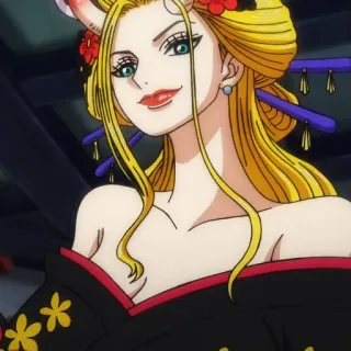 💛 4131059d Komurasaki One Piece anime, one piece, komurasaki, character, woman telegram sticker