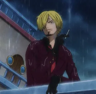 🚬 460e41a5 Sanji One Piece anime, one piece, sanji, cigarette, character telegram sticker