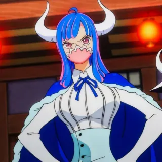 👿 47854f8d Ulti One Piece anime, One Piece, Ulti, character, horns telegram sticker