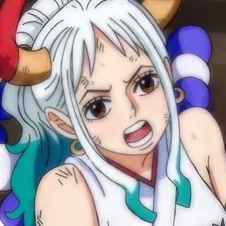 💀 645360d9 Yamato One Piece anime, one piece, yamato, manga telegram sticker