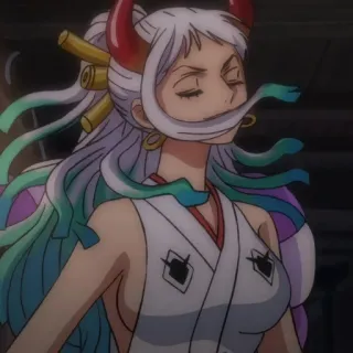 😈 fe517d12 Yamato One Piece anime, character, Yamato, One Piece telegram sticker