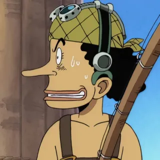 ➕ 05582259 Usopp One Piece Anime, Manga, One Piece, Usopp, Personaggio, Pirati di Cappello di Paglia, Cecchino, Membro dell'equipaggio telegram sticker