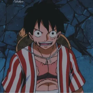 ✖️ 0b5fb442 Monkey D. Luffy One Piece Anime, One Piece, Monkey D. Luffy, Cartone animato, Avventura, Pirata telegram sticker