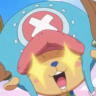 ✖️ 15b80609 Tony Tony Chopper One Piece anime, One Piece, Tony Tony Chopper, cartone animato, renna, personaggio, carino telegram sticker