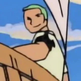 ➕ 45da2550 Zoro One Piece Zoro, One Piece, Anime, Pirata, Personaggio telegram sticker