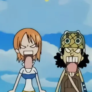 ✖️ 7367a480 Usopp One Piece Anime, Manga, One Piece, Usopp, Nami, Cartone animato telegram sticker