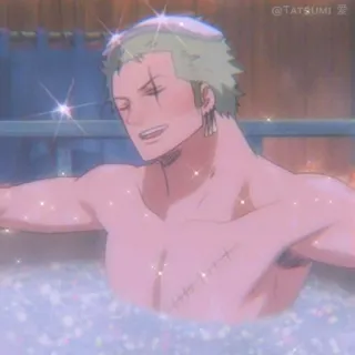 ➕ 88e543b5 Zoro One Piece Anime, One Piece, Zoro, Roronoa Zoro, Personaggio telegram sticker