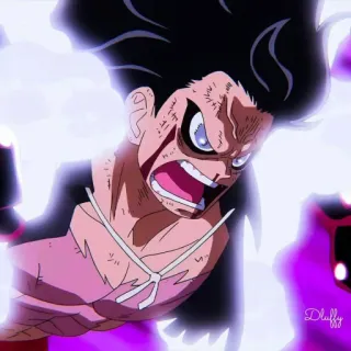 ✖️ 98fb3d16 Luffy One Piece Anime, One Piece, Luffy, Gear 5, Combattimento, Shonen telegram sticker