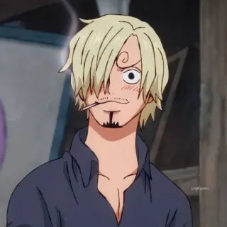 ➕ ccdd6228 Sanji One Piece Anime, One Piece, Sanji, Cuoco, Cartone animato telegram sticker