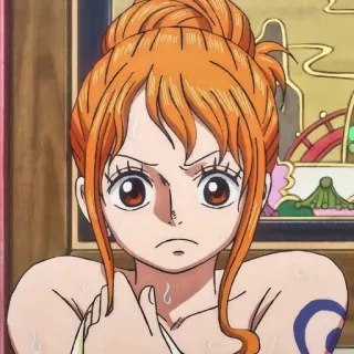 😳 83e57750 Nami One Piece anime, one piece, nami, hoạt hình, manga telegram sticker