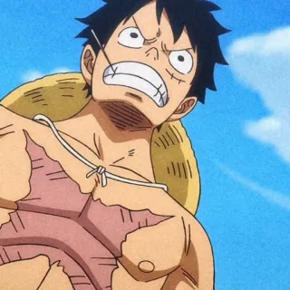 🥟 42e71e31 Monkey D. Luffy One Piece อนิเมะ, มังงะ, ลูฟี่, วันพีซ whatsapp sticker
