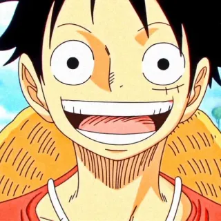 🥟 4f42baaa Monkey D. Luffy One Piece อนิเมะ, มังงะ, วันพีซ, ลูฟี่, โจรสลัด, หมวกฟาง whatsapp sticker