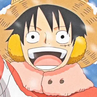 🍞 dae14973 Luffy One Piece อนิเมะ, มังงะ, ลูฟี่, วันพีซ, หมวกฟาง, ตัวละคร, การ์ตูน whatsapp sticker