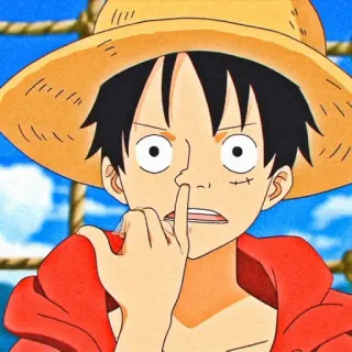 🥟 f3354fe0 Luffy One Piece อนิเมะ, วันพีซ, ลูฟี่, มังกี้ ดี ลูฟี่, การ์ตูน whatsapp sticker