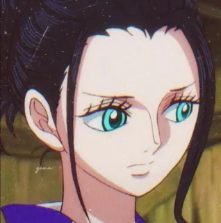 💜 00532001 Nico Robin One Piece Anime, One Piece, Nico Robin, Personaggio, Cartone animato telegram sticker