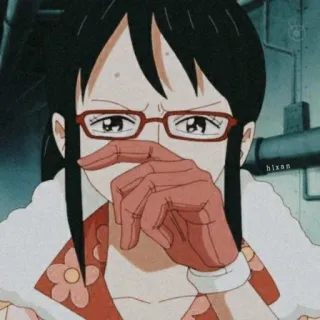 🤍 05475538 One Piece Anime, One Piece, Femmina, Occhiali, Personaggio telegram sticker