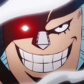 🌀 2569d920 Queen One Piece Anime, One Piece, Regina, Cattivo, Sorriso, Personaggio telegram sticker