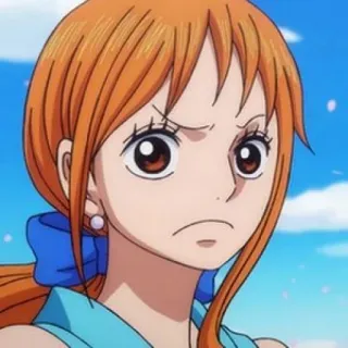 🧡 70a8cc9f Nami One Piece Anime, Personaggio, Nami, One Piece, Arrabbiata, Donna, Cartone animato telegram sticker