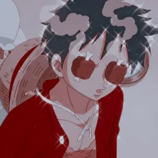 👒 b07e8a8b Monkey D. Luffy One Piece Anime, Monkey D. Luffy, One Piece, Manga, Cartone animato, Personaggio telegram sticker