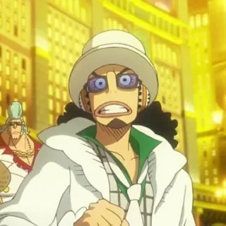 🏹 ff903aee Usopp One Piece Anime, One Piece, Usopp, Personaggio, Divertente, Arrabbiato telegram sticker