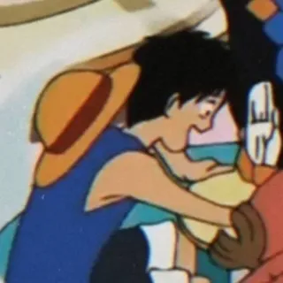 🤌 72ebc409 Monkey D. Luffy One Piece Anime, One Piece, Luffy, Cartone animato, Pirata, Amicizia whatsapp sticker