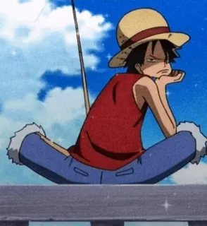 🤌 77726b73 Monkey D. Luffy One Piece anime, one piece, luffy, monkey d. luffy, cartone animato whatsapp sticker