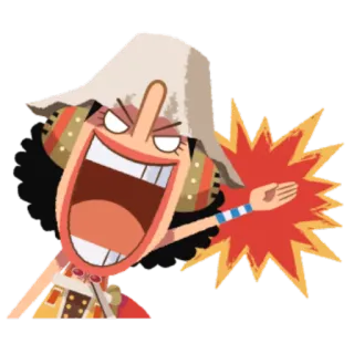 😡 6065abc1 Usopp One Piece Anime, One Piece, Usopp, Charakter, Manga telegram sticker