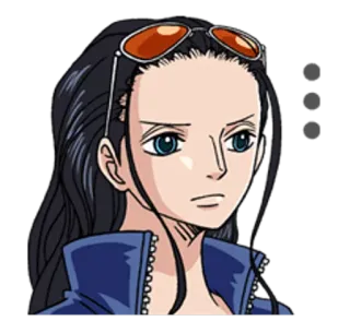 💬 317c8a09 Nico Robin One Piece nico robin, one piece, anime, pirate, manga telegram sticker