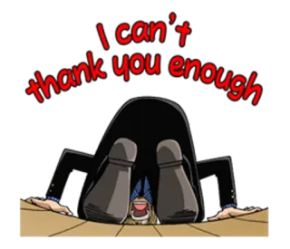 🙇 78bdfce7 I can't thank you enough thankful, bowing, grateful, cartoon, anime telegram sticker