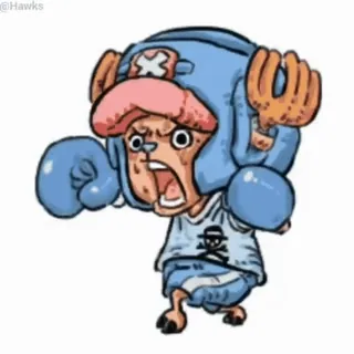 🥊 b107c1db Tony Tony Chopper One Piece 쵸파, 원피스, 애니메이션, 만화, 만화영화, 복싱, 해적 telegram sticker