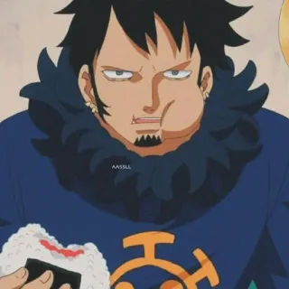 😐 100ab8d3 Trafalgar Law One Piece AASSLL 动漫, 海贼王, 特拉法尔加·劳, 卡通, 搞笑, 角色 telegram sticker