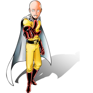 ☝ 4e72842e Saitama One-Punch Man Saitama, One-Punch Man, anime, manga, hero, superhero telegram sticker