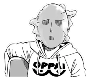 👻 18747c94 OPPAI! Manga, Anime, Oppai, Áo hoodie, Khẩu trang, Hài hước telegram sticker