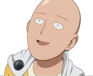 😄 12615168 Saitama One-Punch Man 埼玉, 一拳超人, 动漫, 英雄, 光头, 角色 telegram sticker