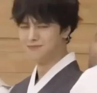 😟 5b54d6f3 Persona, Ritratto, Asiatico, Uomo, Coreano, Sorrisetto whatsapp sticker