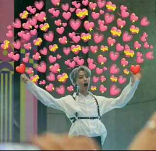 💝 a2a836b7 cuori, amore, kpop, idol, intrattenimento, affetto whatsapp sticker