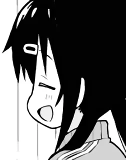 😉 a3054fc6 Anime, Manga, Postać, Wyrażenie telegram sticker