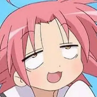 🍙 a9a34f6c Anime, Cartone animato, Ragazza, Divertente, Meme, Soddisfatto, Faccia, Carino whatsapp sticker