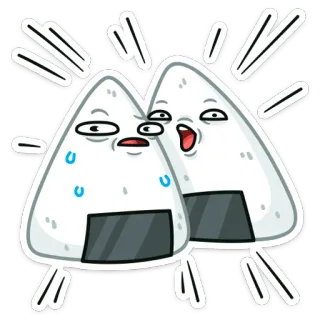 🤭 c500eaa7 오니기리, 주먹밥, 음식, 만화, 일본, 일본 요리 telegram sticker