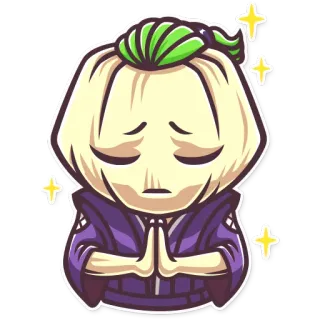 🙏 4507f5ef karakter, stiker, anime, lucu, anime telegram sticker
