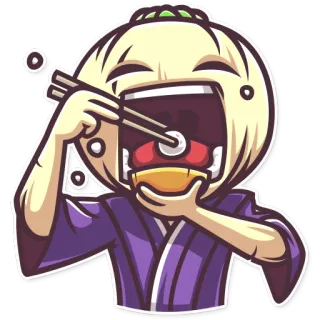 🍚 bb7cca3f makanan, makan, sumpit, masakan asia, mangkuk, ramen, gaya anime telegram sticker