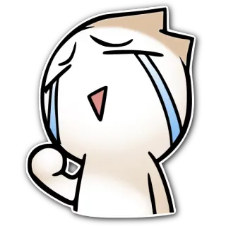 😢 0354dc59 piangere, triste, emotivo, personaggio, cartone animato, lacrimoso telegram sticker