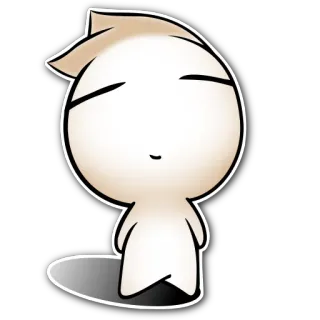 😐 3bca9af8 personaggio, cartone animato, disegno, carino, adesivo telegram sticker