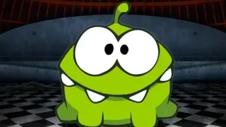 ❤️ 80fa52bf Om Nom Cut the Rope Om Nom, Cut the Rope, monster hijau, kartun, permainan, game seluler whatsapp sticker