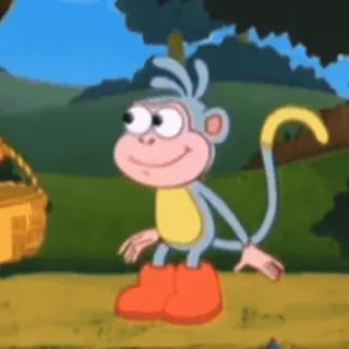 🤩 499e87a7 Boots Dora the Explorer Affe, Cartoon, Stiefel, Nickelodeon, Kind telegram sticker