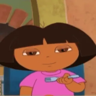 😒 a6283619 Dora the Explorer dora, forscherin, cartoon, kind, animiert telegram sticker